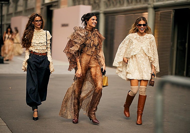 Street style en la Semana de la Moda de París.