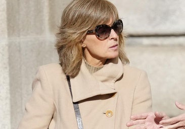 Marta Carazo en la recepción al presidente de Alemania.