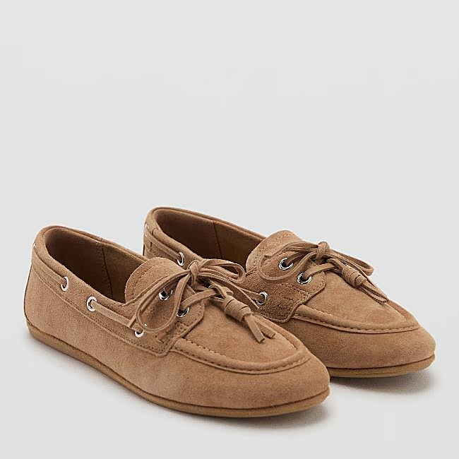 Mocasines de serraje de Mango (59,99 euros)