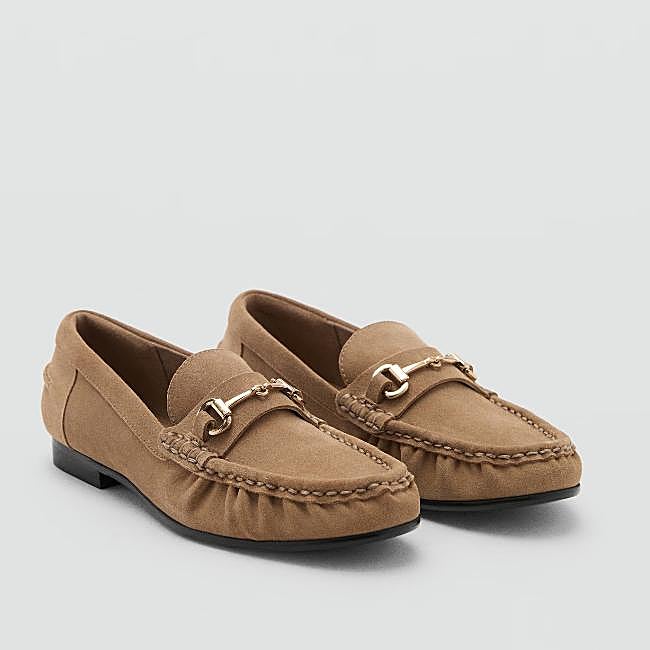 Mocasines de serraje de Mango (49,99 euros)