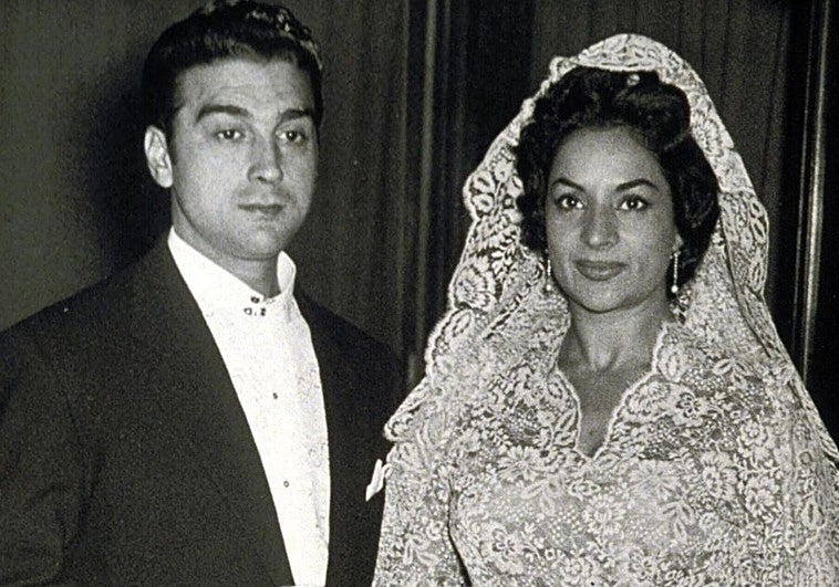 El Pescaílla y Lola Flores, convertidos ya en marido y mujer.