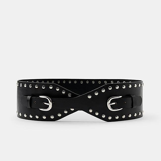 Cinturón fajín piel tachas (39,95€)