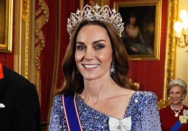 El look de gala de Kate Middleton con el presidente alemán