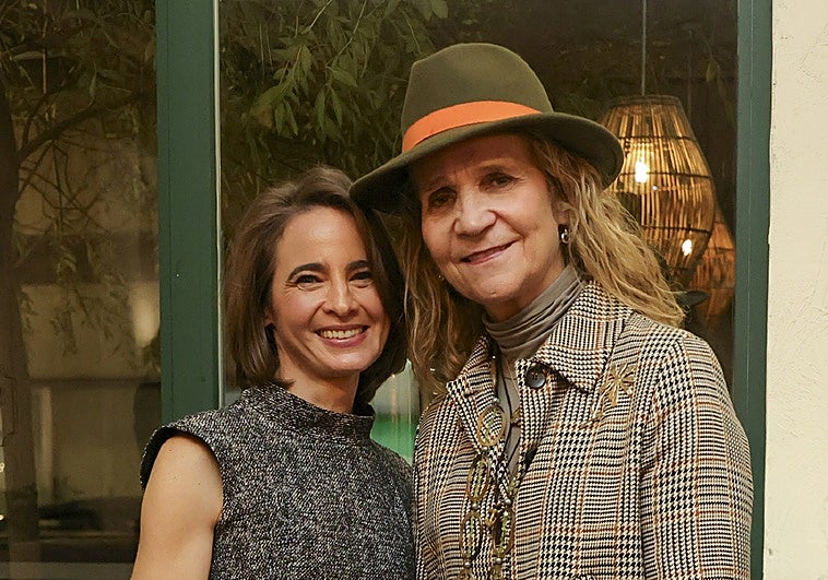 Laurence Debray y la infanta Elena, en la presentación de Reconciliación.