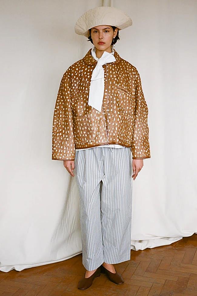 Deer print Flying Jacket de Cawley Studio.