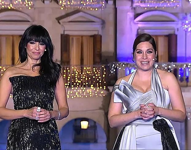 Leire Martínez con un look de Yolanda Torres.