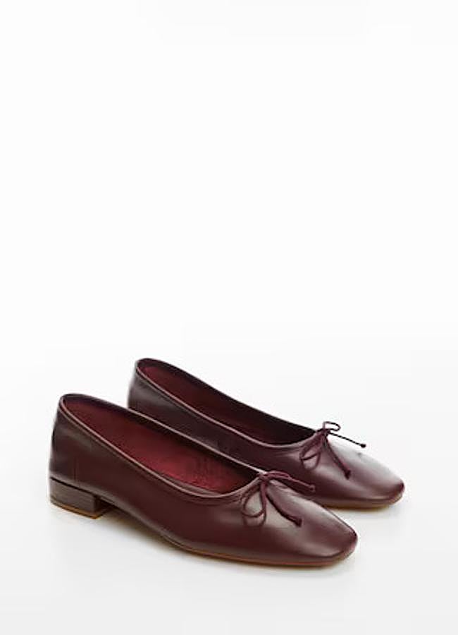 Imagen - Bailarinas con tacón cuadrado de Mango Outlet.