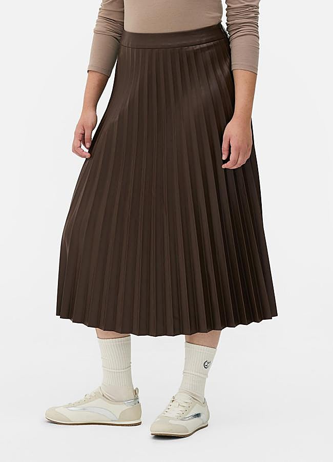 Imagen - Falda midi efecto ante plisada