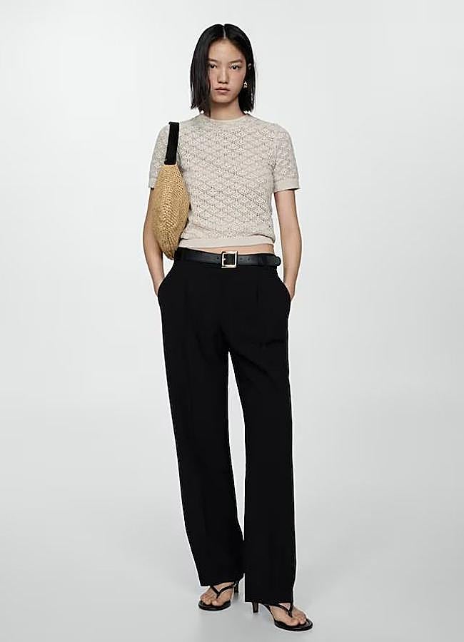 Imagen - Pantalones de vestir fluidos en color negro