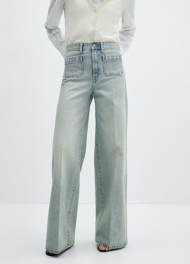 Imagen - Vaqueros estilo wide leg de Mango Outlet.