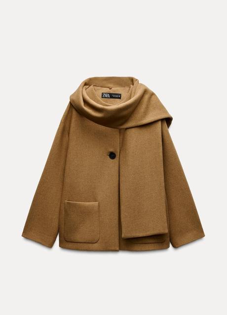 Imagen - Abrigo camel de Zara (45,99 euros)