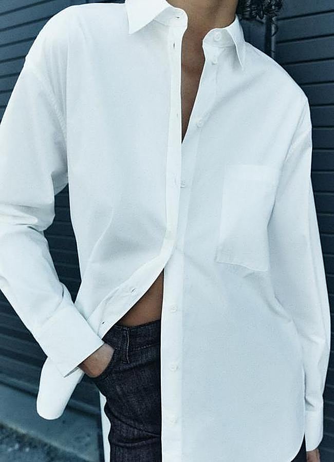 Imagen - Camisa de poeplín blanca