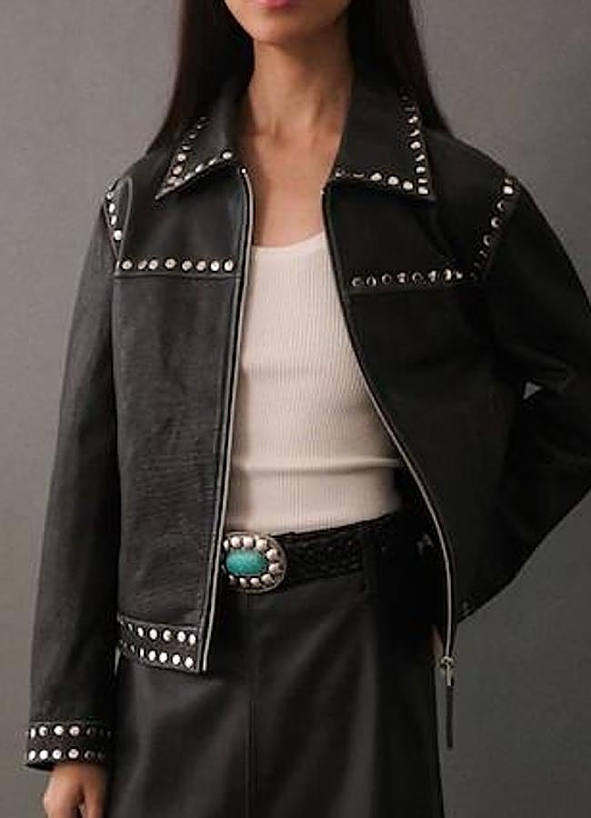 Imagen - Chaqueta de cuero con tachuelas