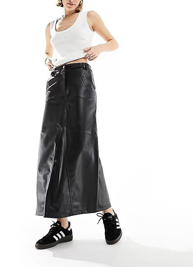 Imagen - Falda de cuero recta