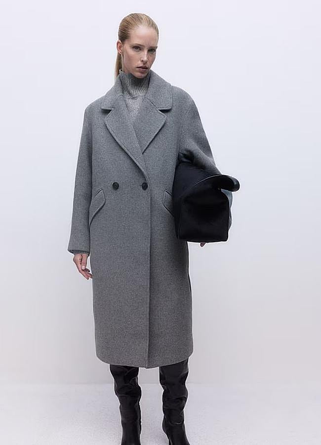 Imagen - Abrigo gris cruzado