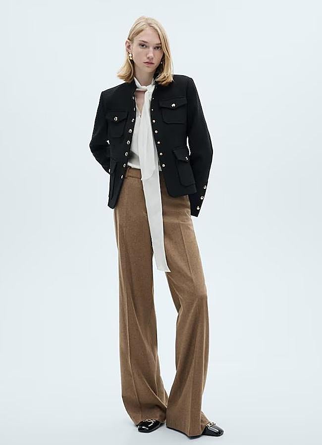 Imagen - Chaqueta entallada negra estilo militar