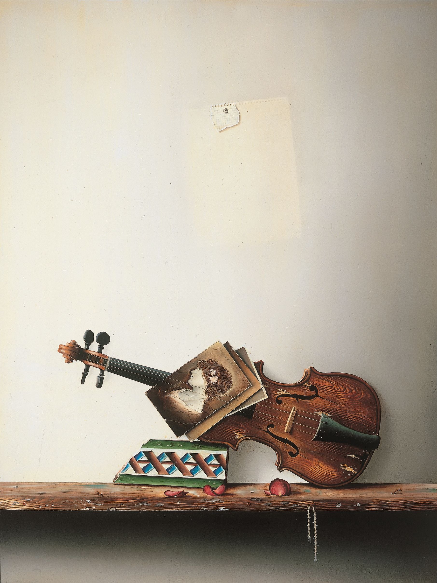 Imagen - El viejo violín - óleo sobre lienzo - 1986. Por Enrique Jiménez Carreño.
