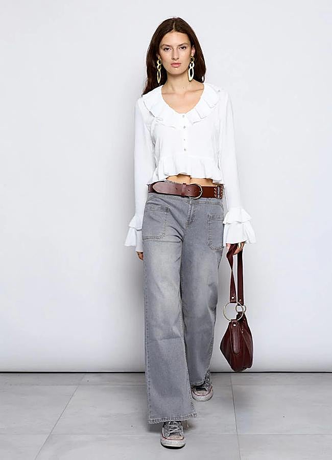 Imagen - Blusa con detalle de volantes de Renatta & Go.