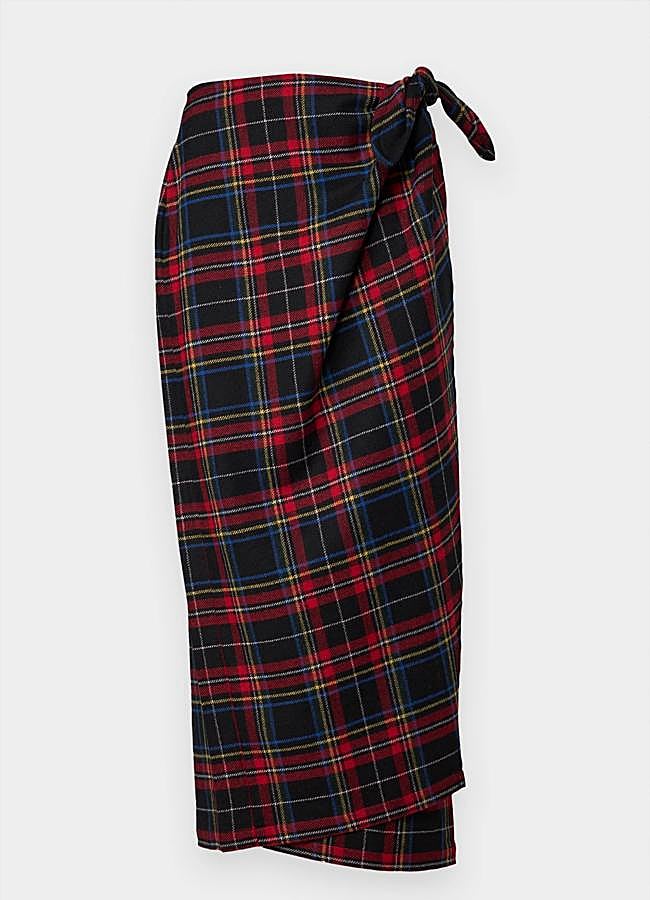 Imagen - Falda cruzada con estampado de cuadros de Polo Ralph Lauren, 274 euros.