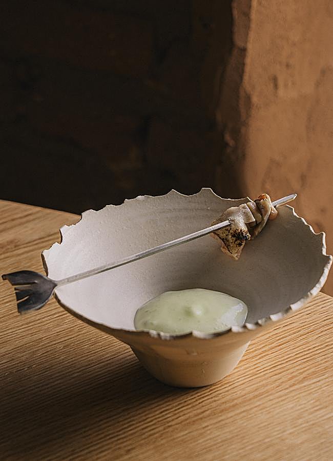 Imagen - Equilibrio, uno de los platos del menú degustación de Carlos Casillas en su restaurante Barro. /DR