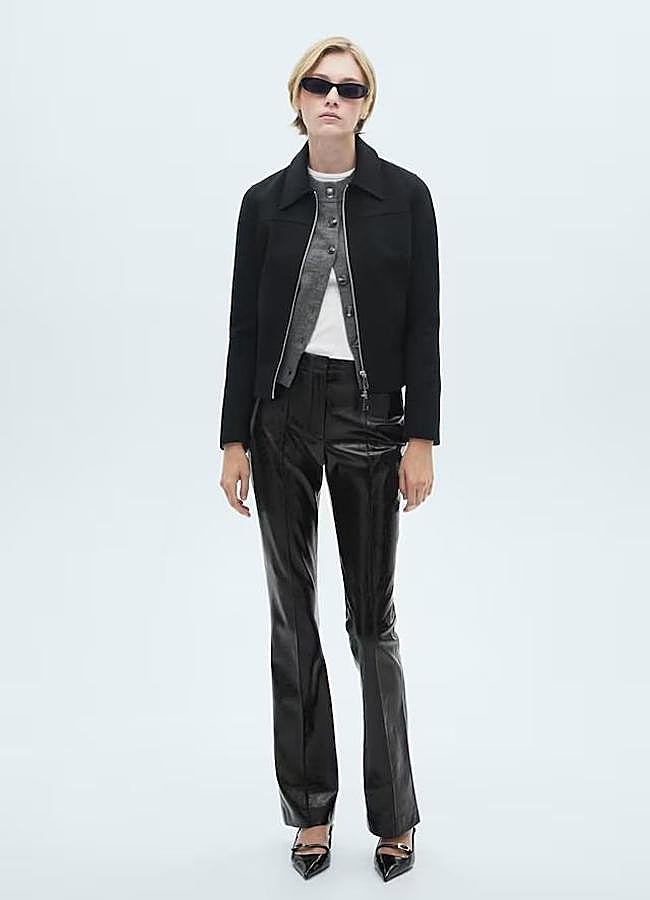 Imagen - Pantalones efecto cuero rectos