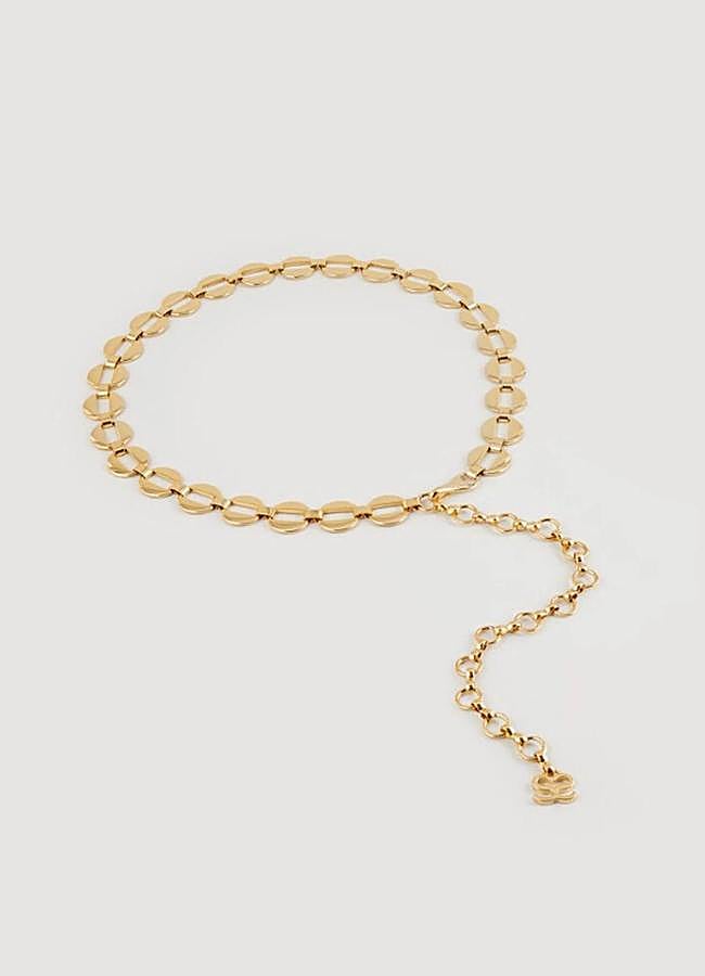 Imagen - Pulsera con detalles de eslabones en dorado de Sandro.