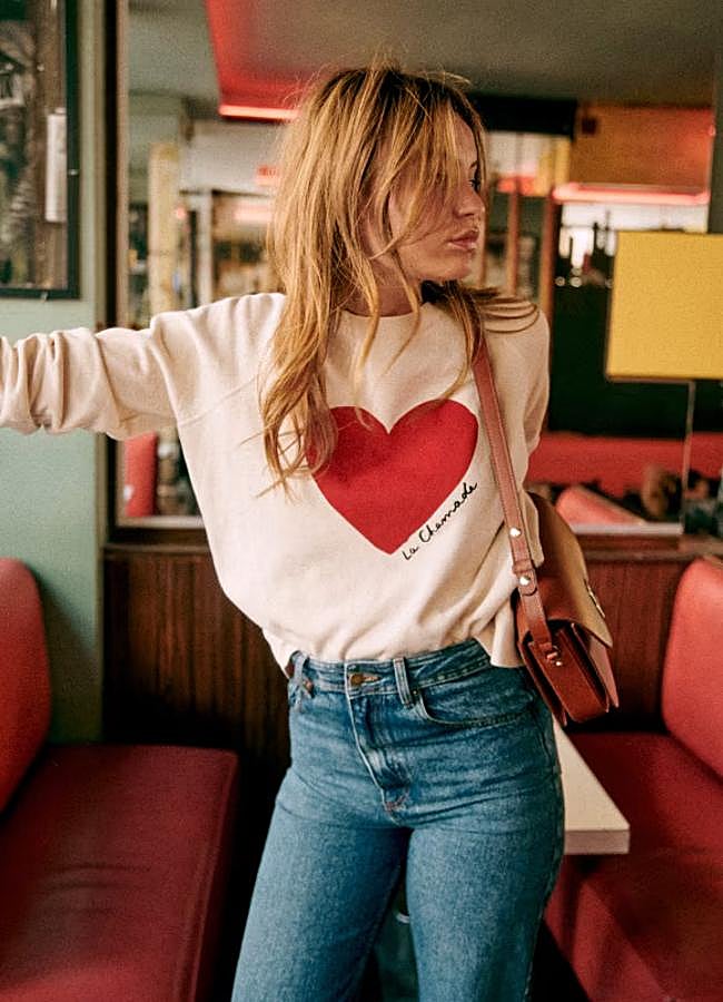 Imagen - Sudadera con dibujo de corazón de Sézane.