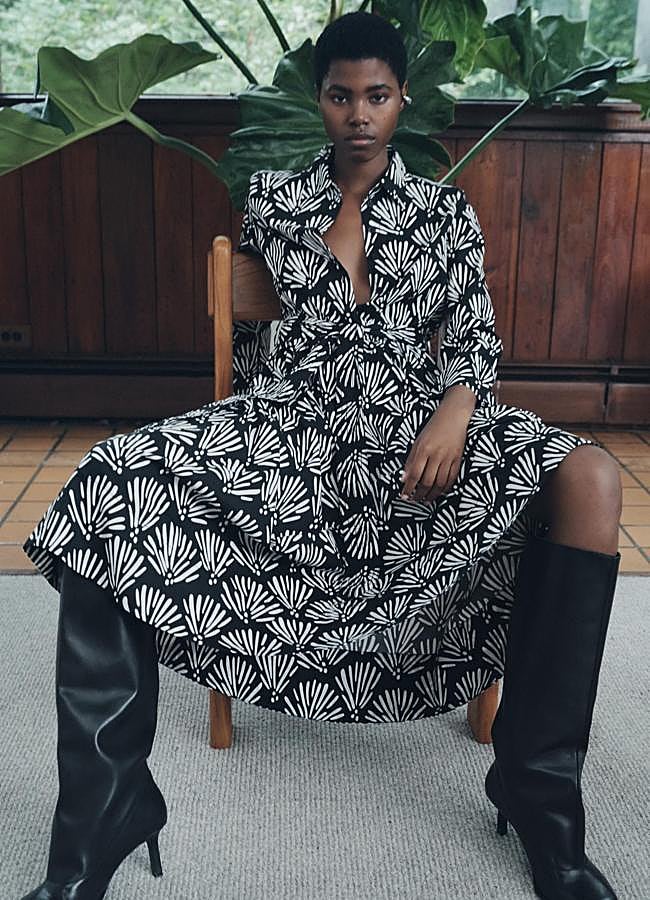 Imagen - Vestido camisero estampado