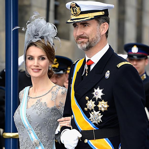 Letizia en la coronación de Guillermo de Holanda