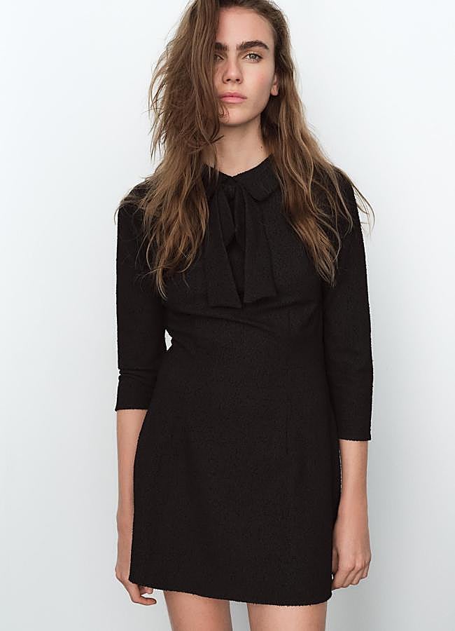 Imagen - Vestido corto de tweed negro