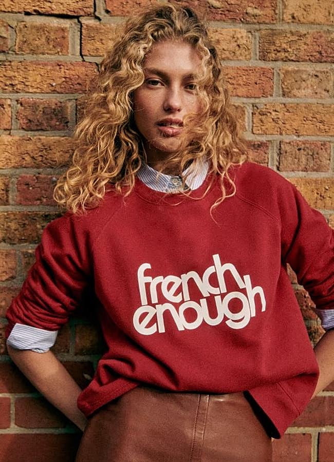 Imagen - Sudadera roja de Sézane, 90 euros.