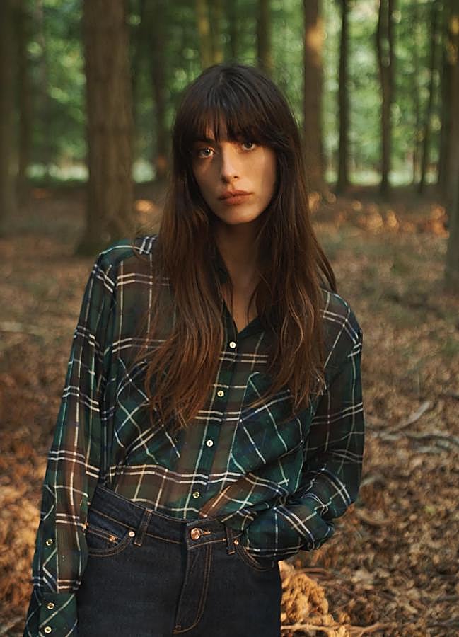 Imagen - Camisa de cuadros con hilo metalizado