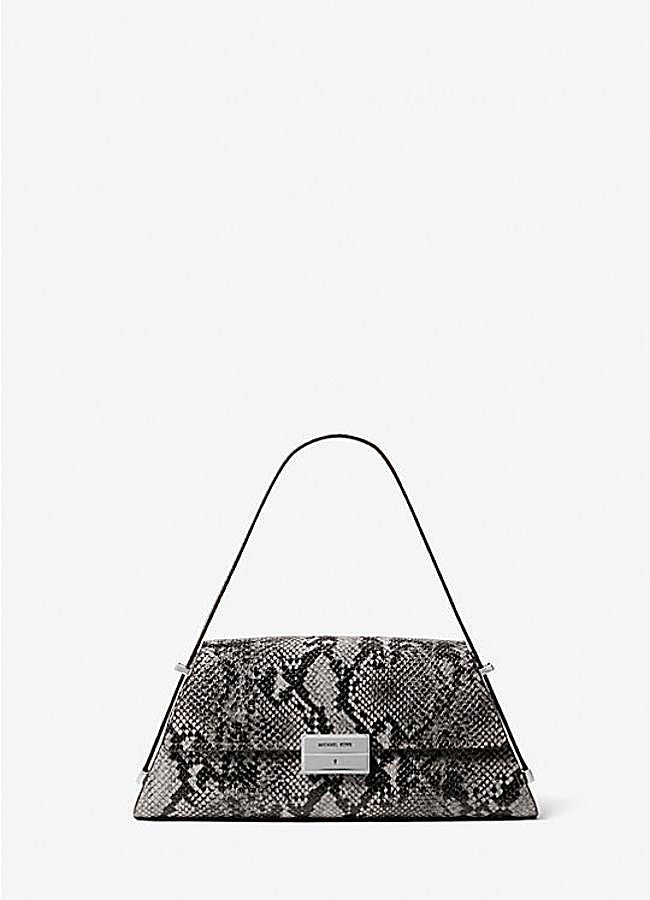 Imagen - Bolso de hombro Ludlow mediano de piel con motivo de serpiente en relieve de Michael Kors (375€)