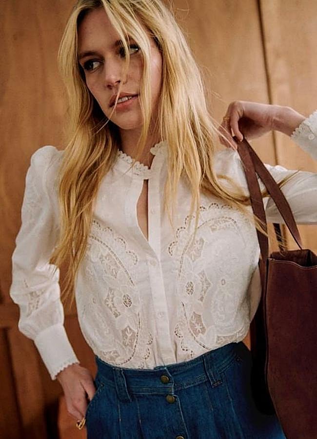 Imagen - Camisa blanca bordada