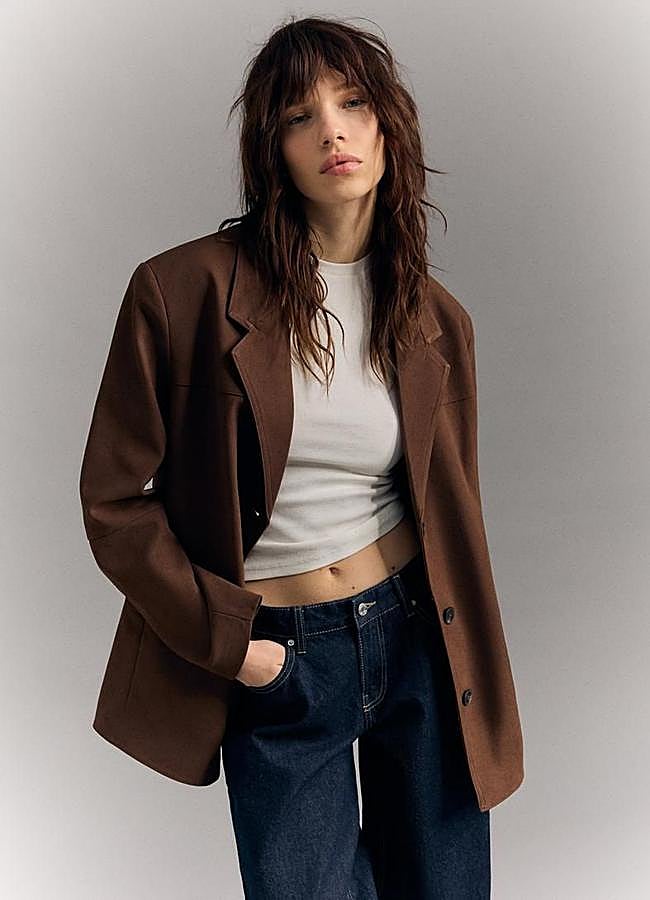 Imagen - Americana de ante marrón