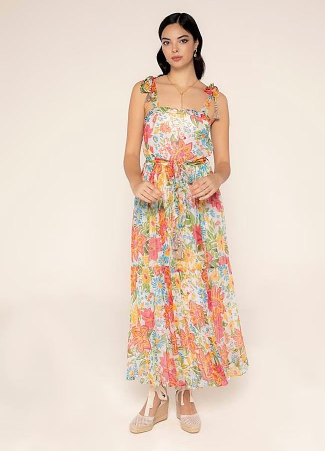Imagen - Vestido estampado multicolor con floral print