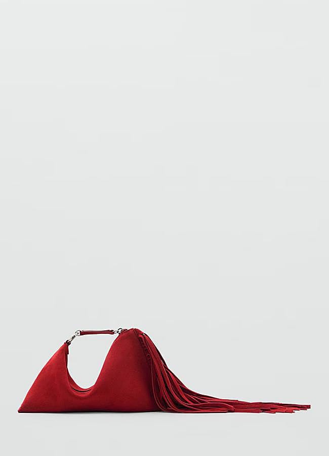 Imagen - Bolso de mano con detalle de flecos de Mango.