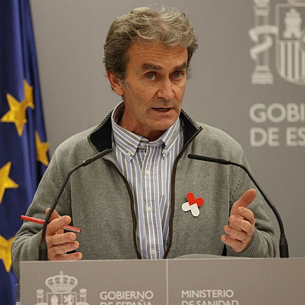 Fernando Simón en una de sus comparecencias frente a los medios. 