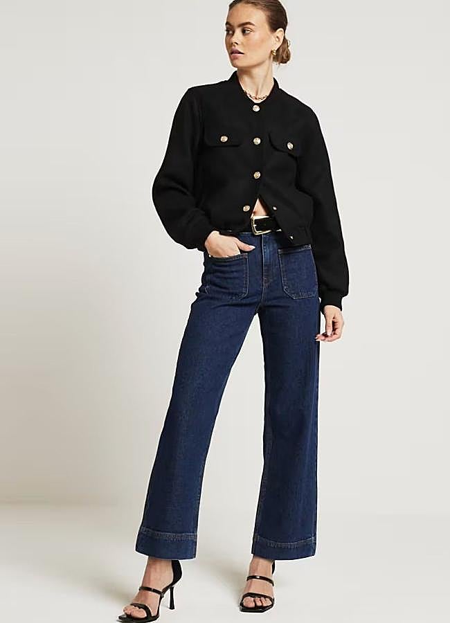 Imagen - Vaqueros culotte con bolsillos frontales