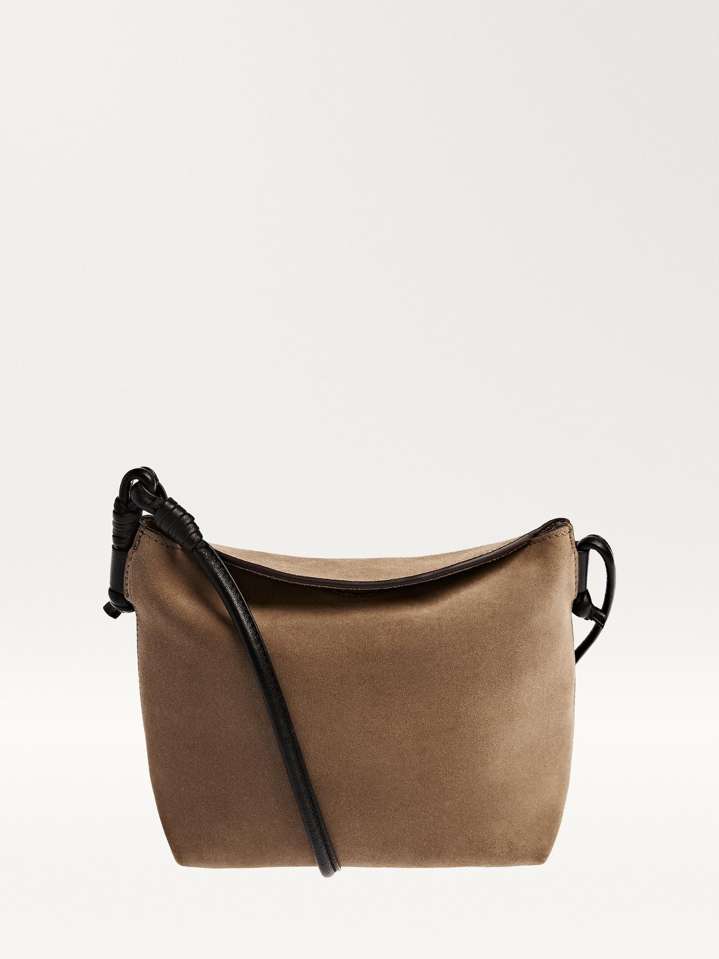 Imagen - Bolso bandolera con tejido de ante de Massimo Dutti