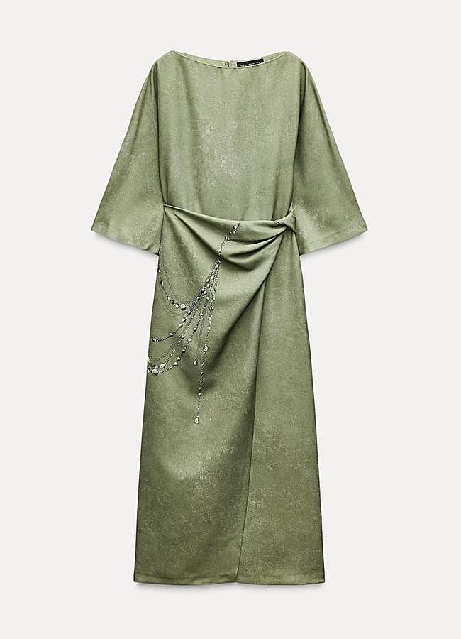Imagen - Vestido midi estampado cadenas de Zara (39,95€)