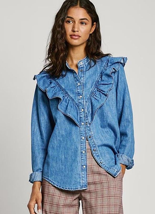 Imagen - Blusa de volantes vaquera