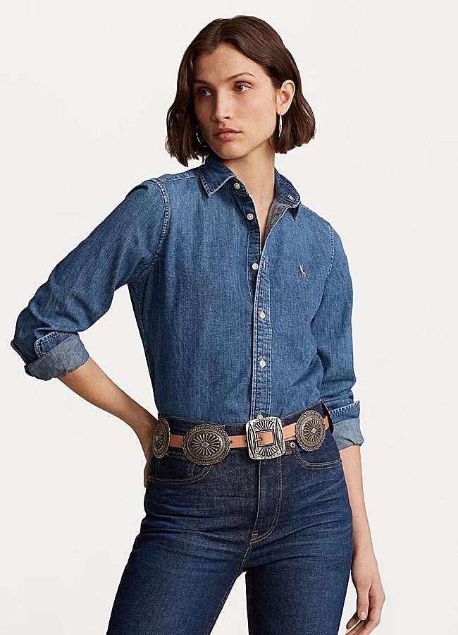 Imagen - Camisa en azul medio de Polo Ralph Lauren, 180 euros.