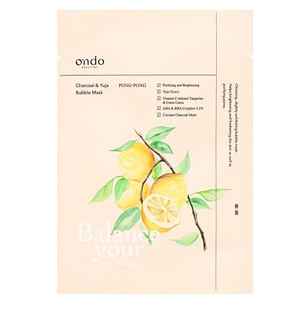 Mascarilla de burbujas Charcoal & Yuja Bubble Mask de Ondo Beauty 36.5