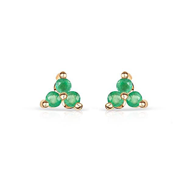 Pendientes con piedras verdes de Mumit.