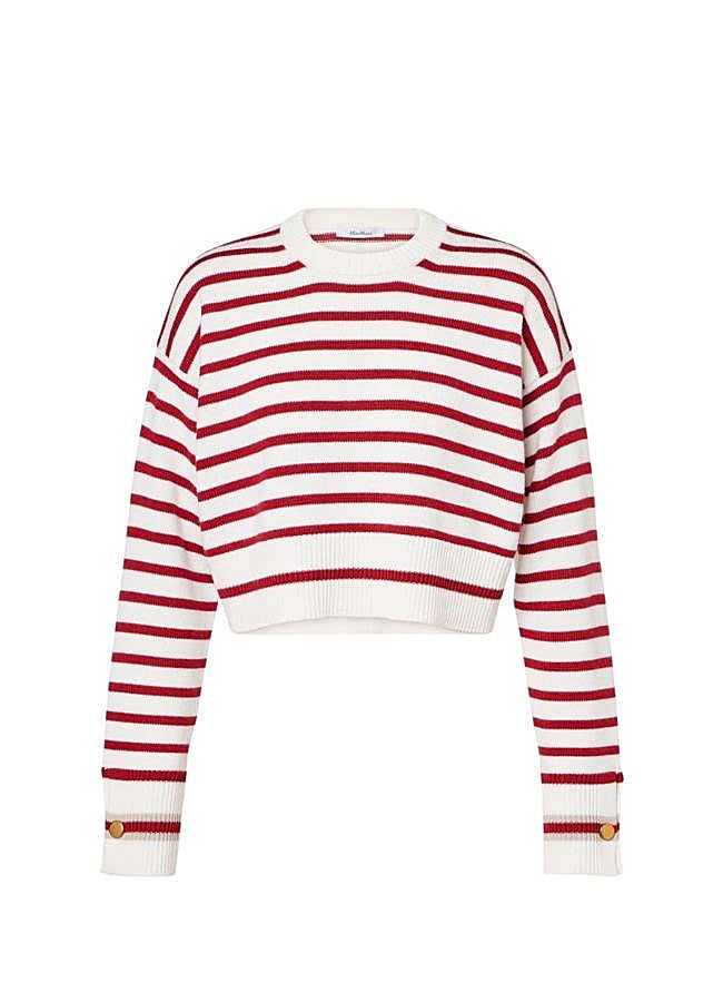 Imagen - Jersey Dorotea de lana virgen a rayas de Max Mara, 326 euros.