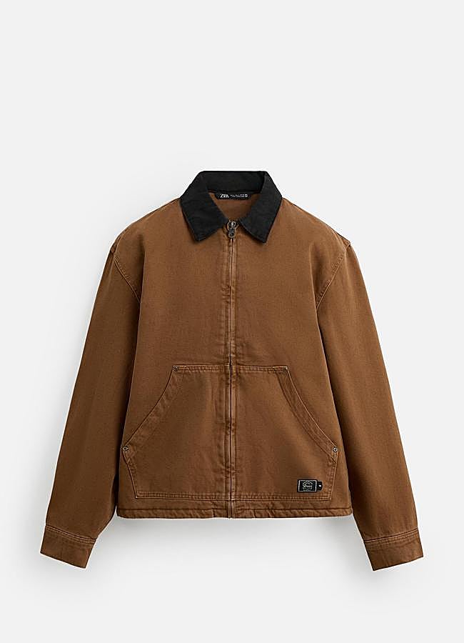 Imagen - Cazadora con cuello a contraste de Zara Man (49,95 euros).