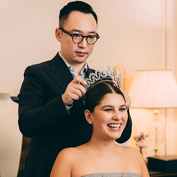 La espectacular tiara que lució en el Baile de Debutantes. 