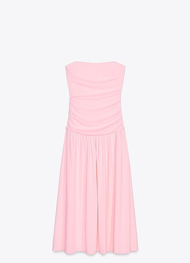 Imagen - Vestido en palabra de honor de Zara.