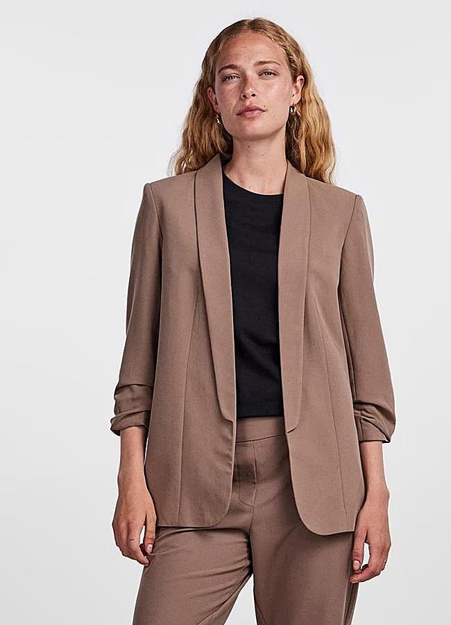 Imagen - Blazer marrón tostado fluida